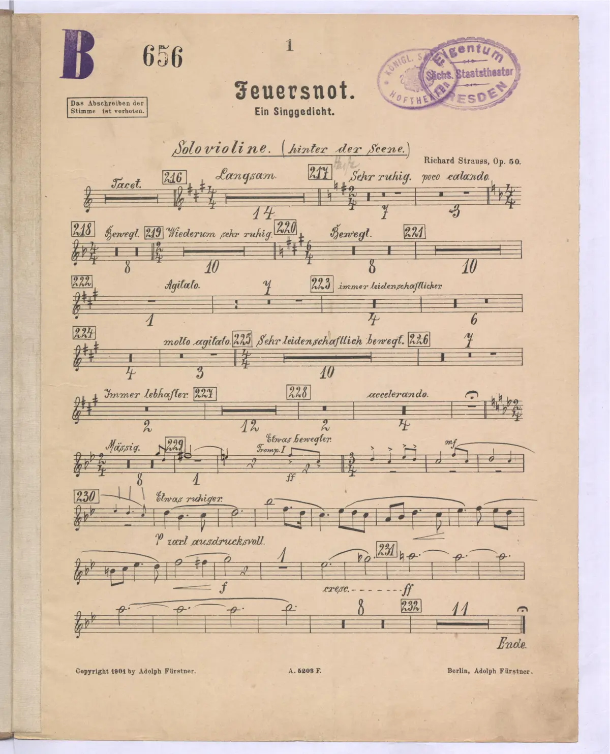 Feuersnot - Page 1