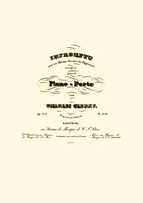 Impromptu sur un thème favori de Paganini
