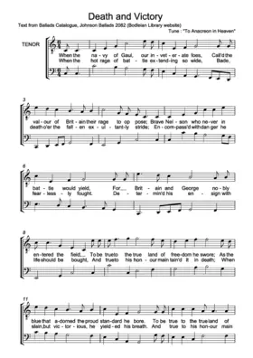 Death and Victory (The Anacreontic Song)
