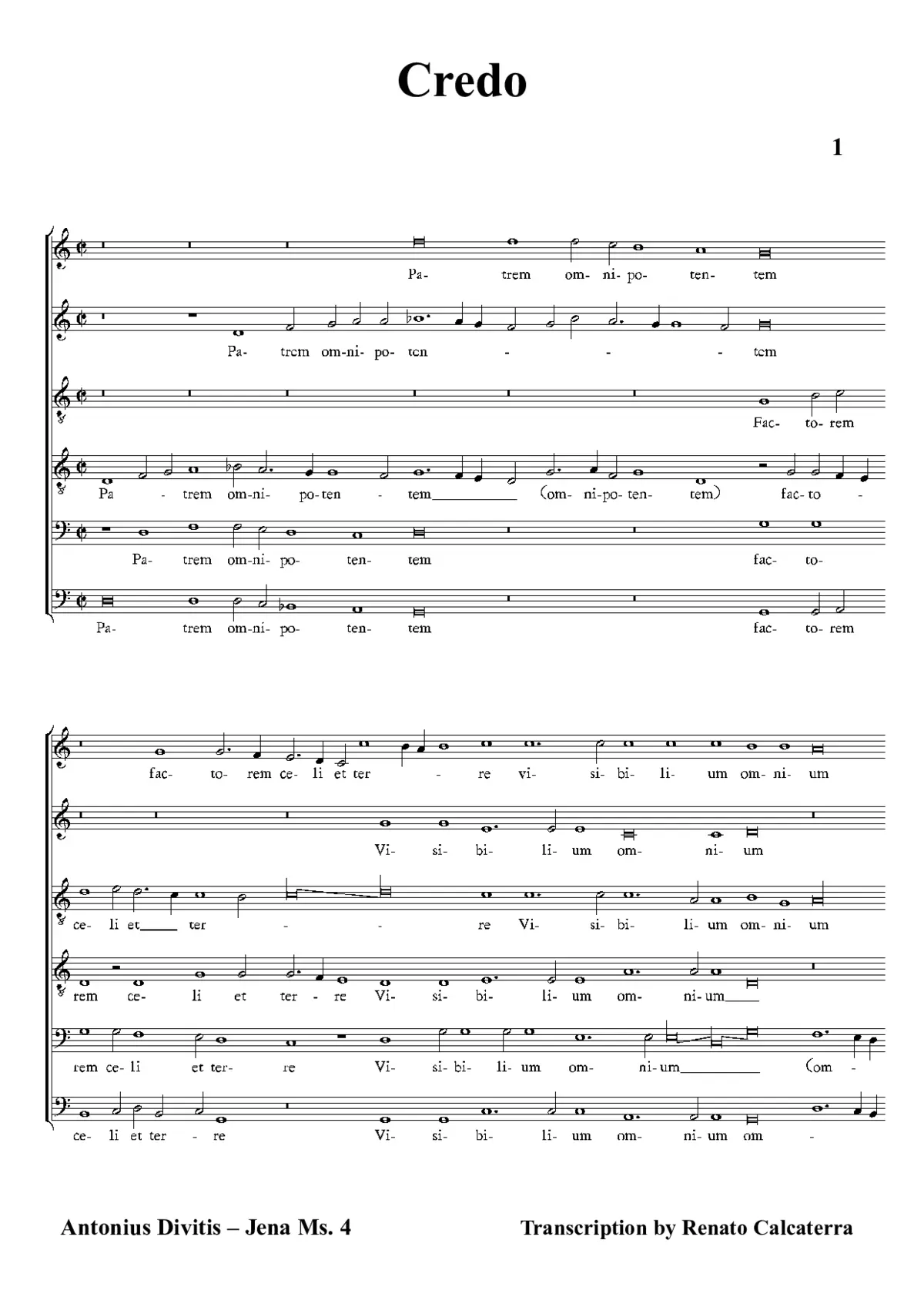 Credo a 6 - Page 1