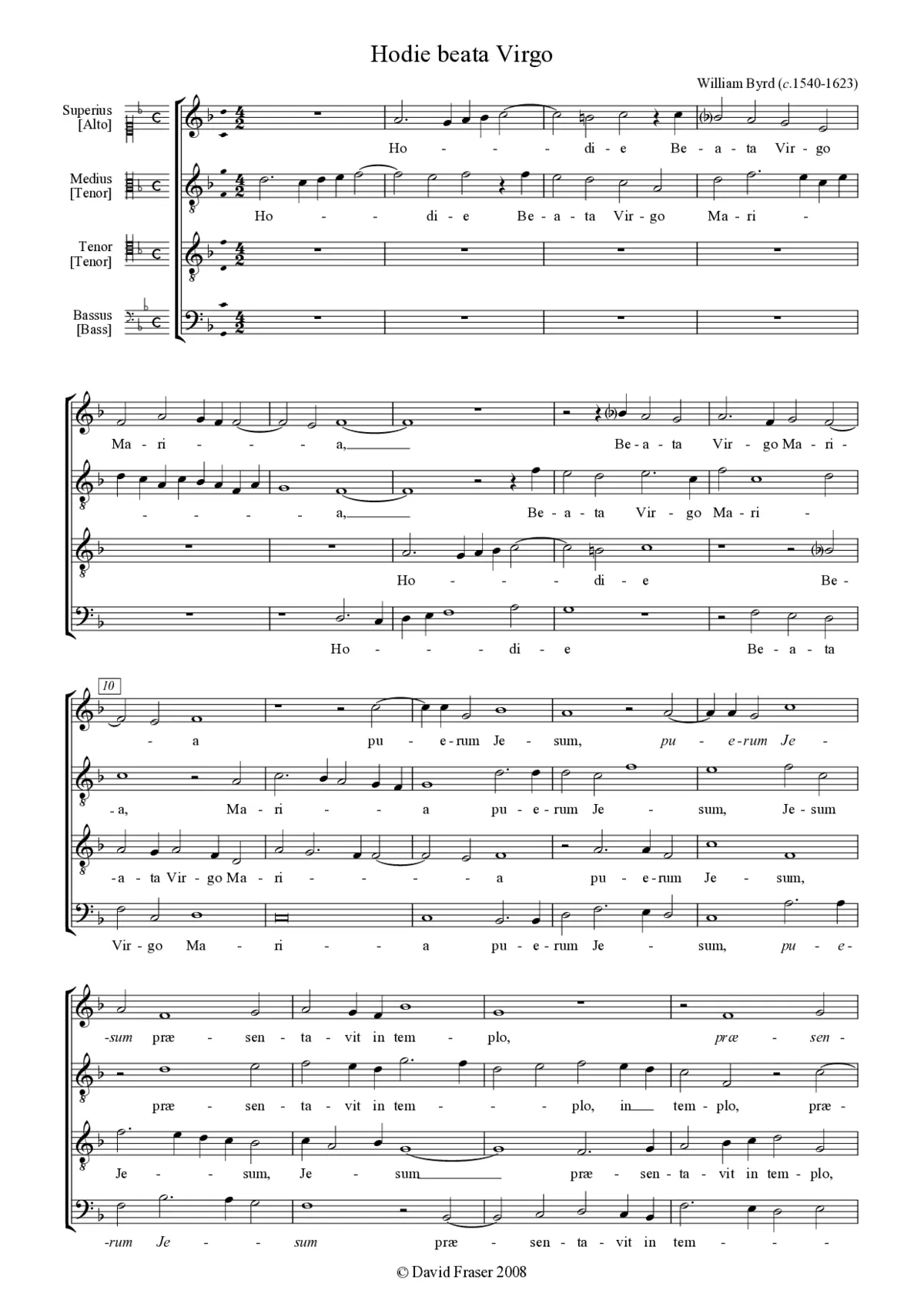 Hodie beata Virgo - Page 1