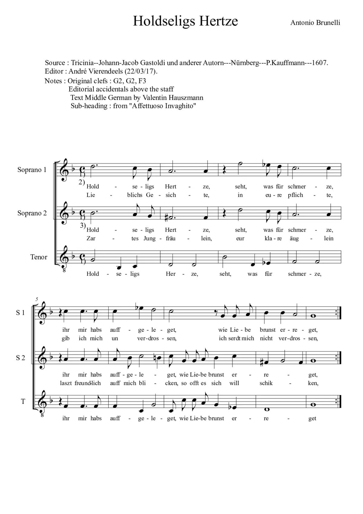 Holdseligs Hertze - Page 1