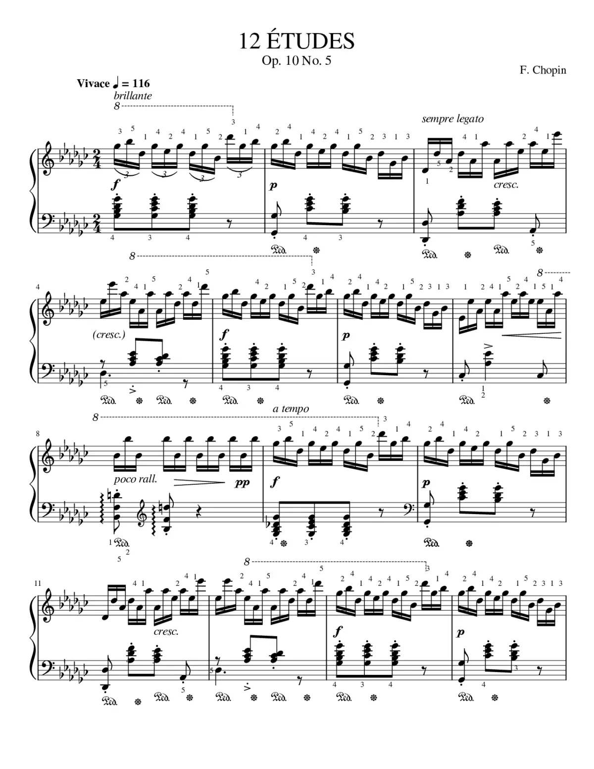 Études Op.10 - Page 1