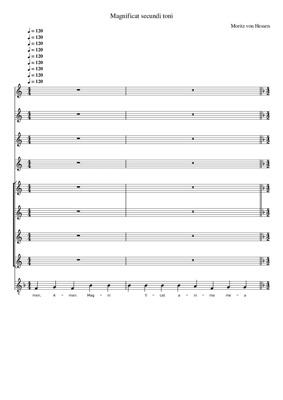 Magnificat secundi toni - Page 1