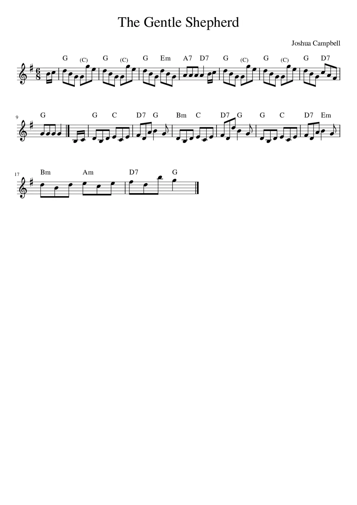 the Gentle Shepherd - Page 1