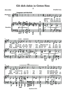 Gib dich dahin in Gottes Sinn