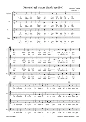 O meine Seel, warum bist du betrübet? SWV 419