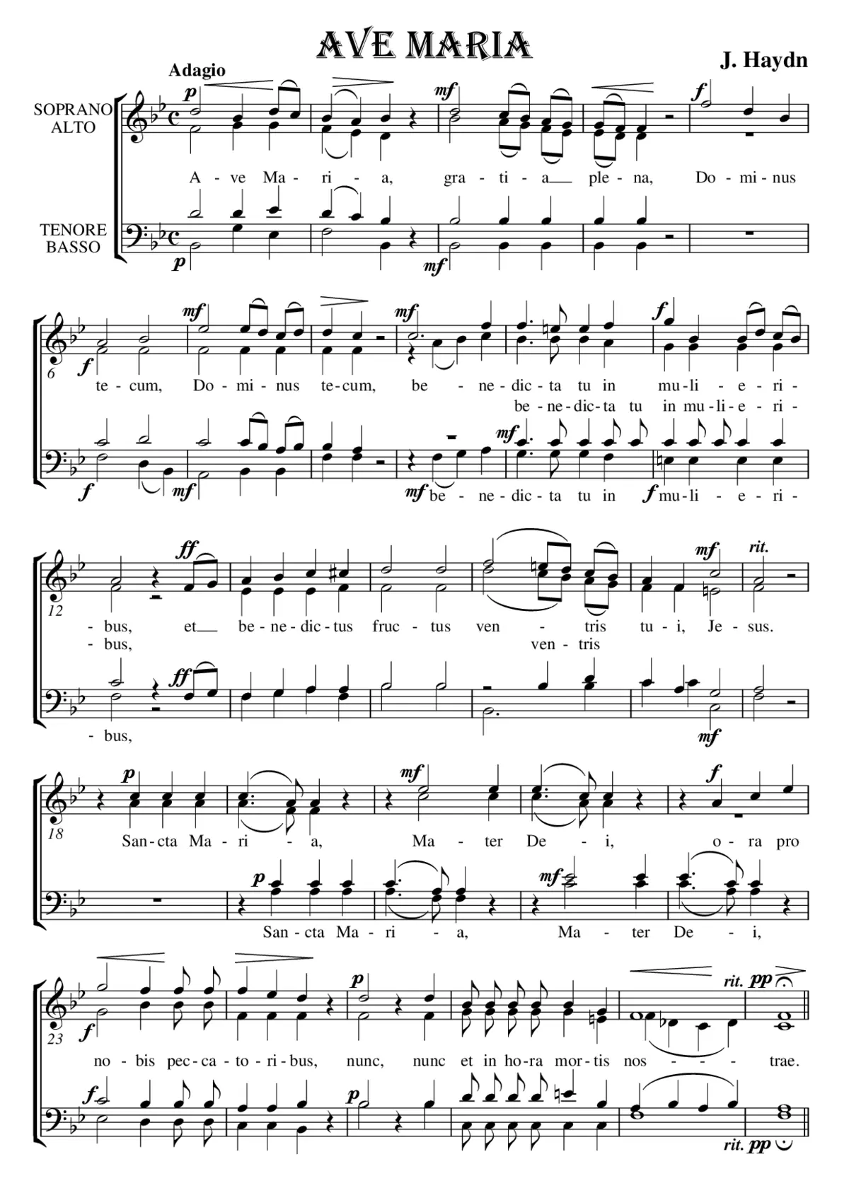 Ave Maria - Page 1