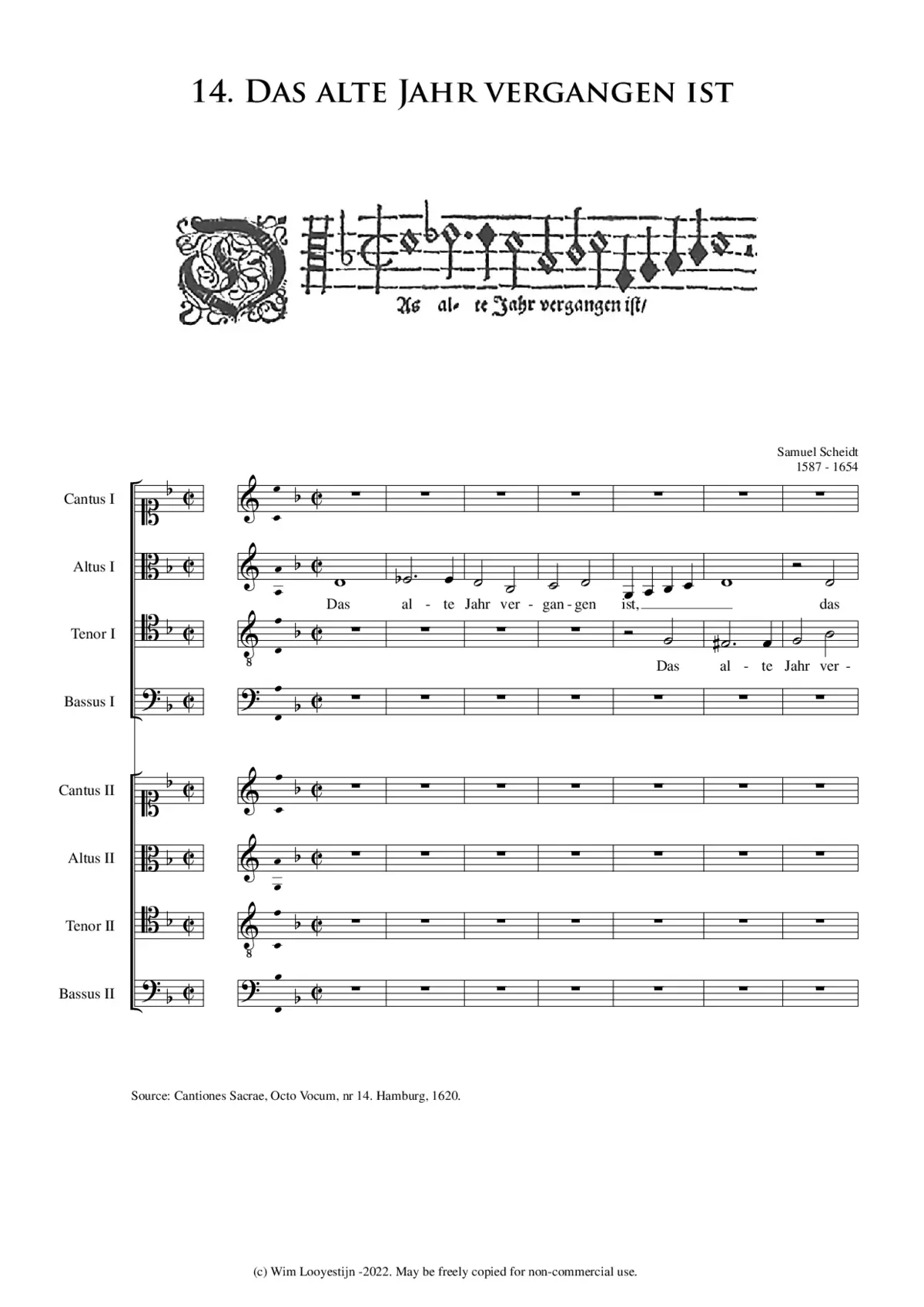 Das alte Jahr vergangen ist - Page 1