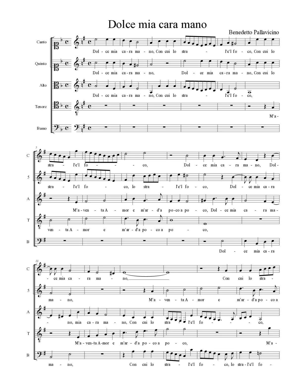 Dolce mia cara mano - Page 1