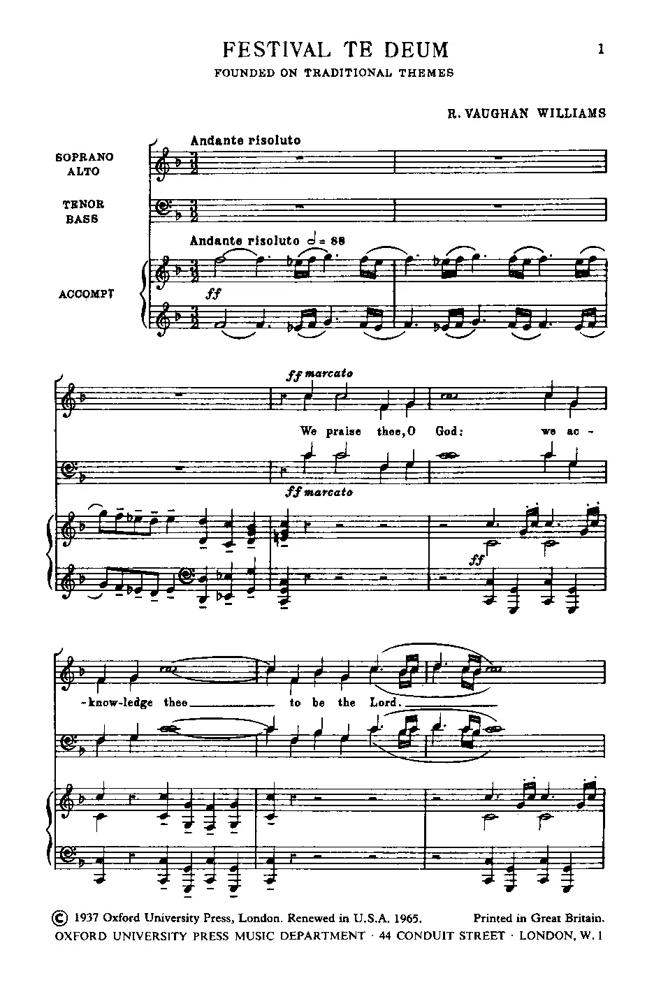 Festival Te Deum - Page 1