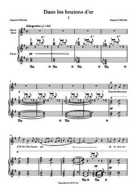 Dans les boutons d’or