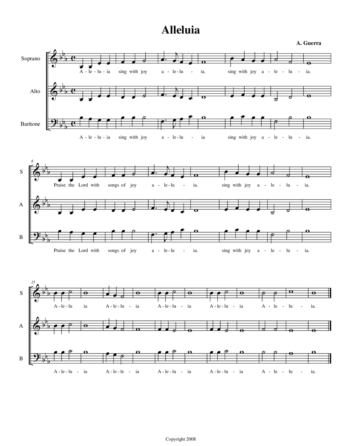 Alleluia - Page 1