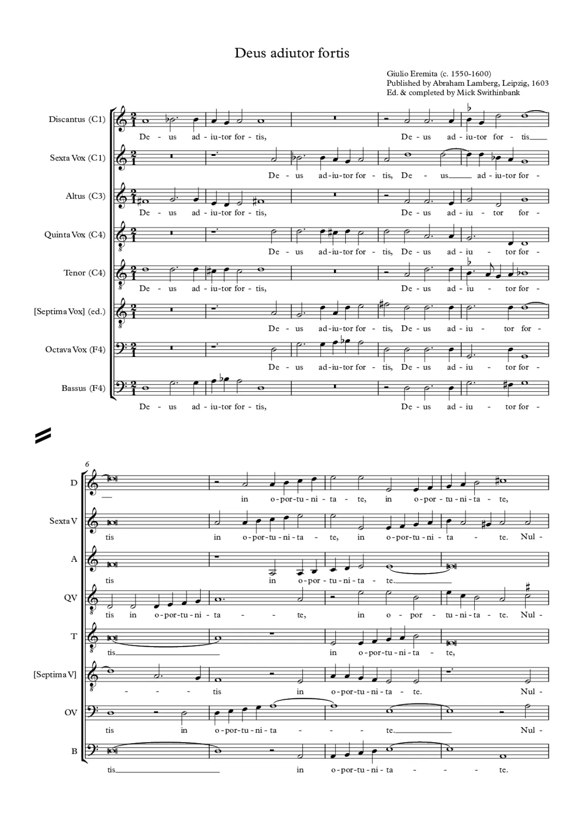 Deus adiutor fortiis - Page 1