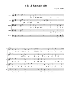 S'io vi domando aita