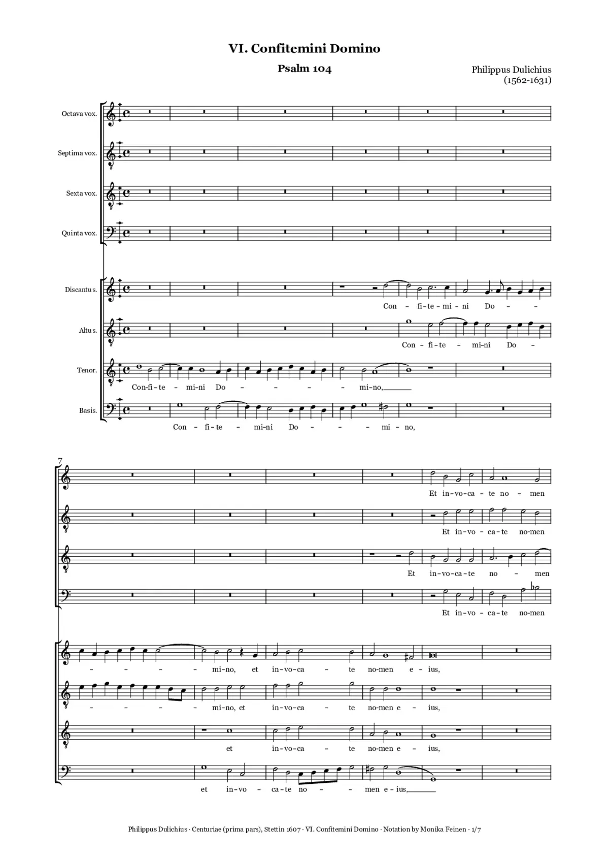 Confitemini Domino - Page 1