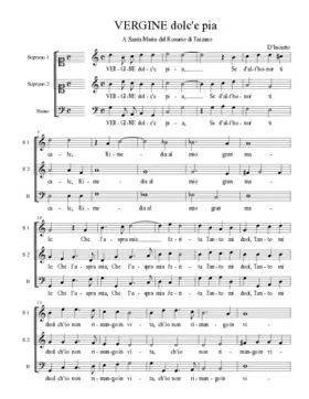 VERGINE dolc'e pia