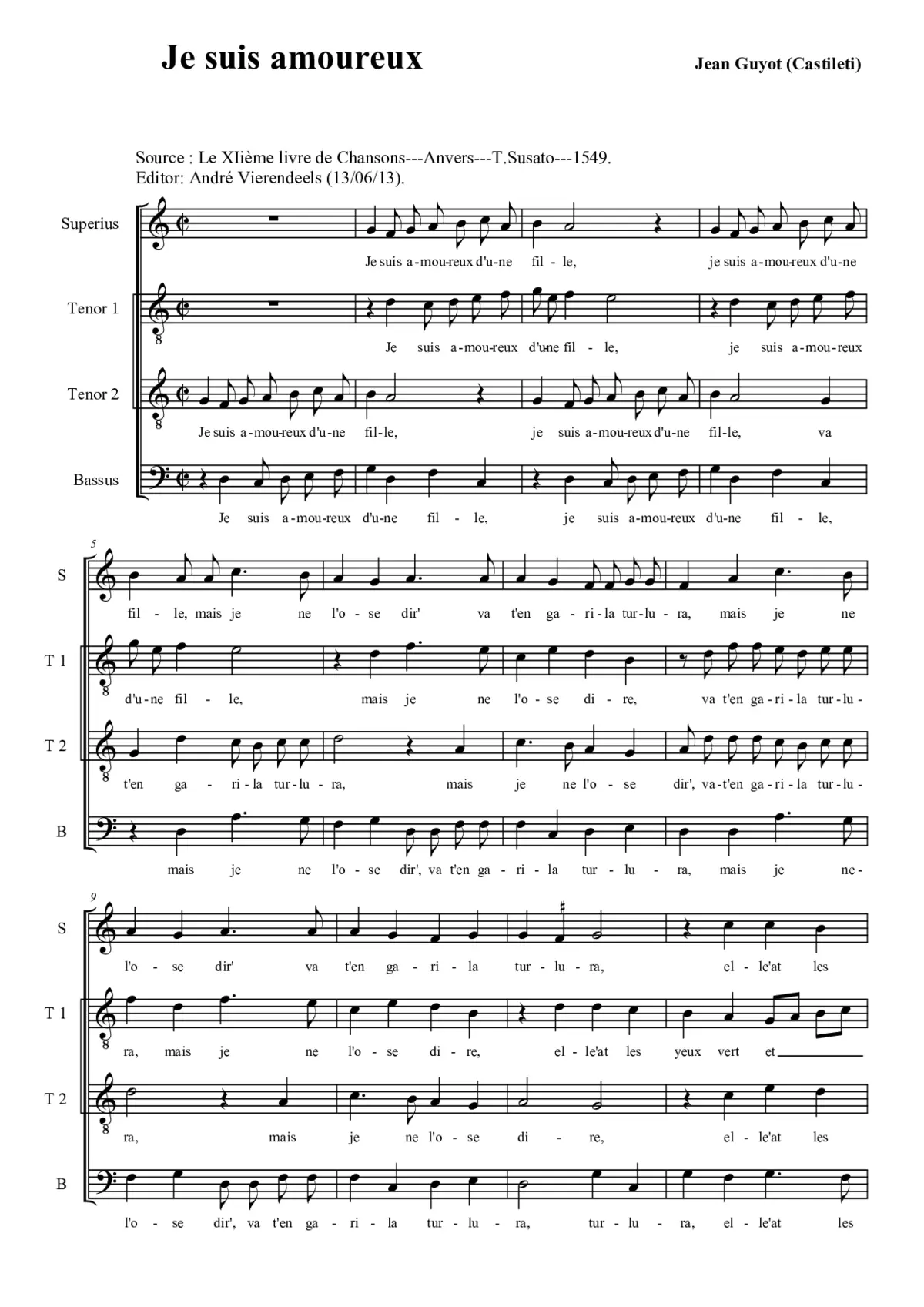 Je suis amoureux - Page 1