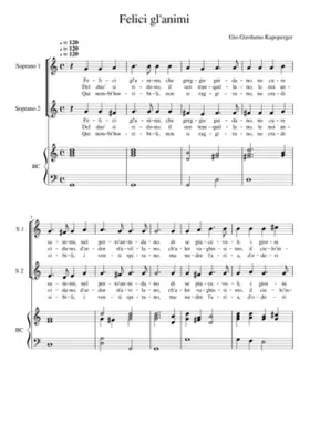 Felici gl'animi