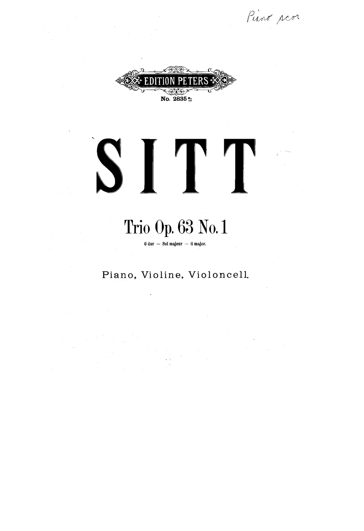 2 Piano Trios - Page 1