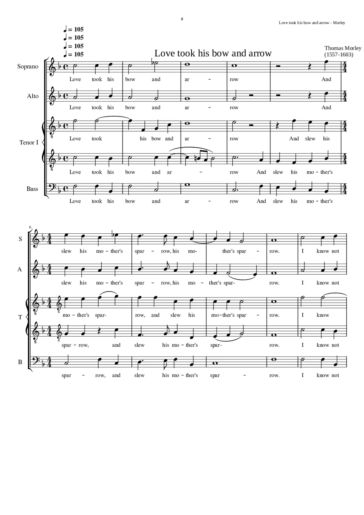Love took his bow and arrow - Page 1