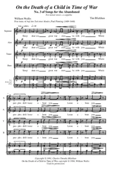 On the death of a child in time of war