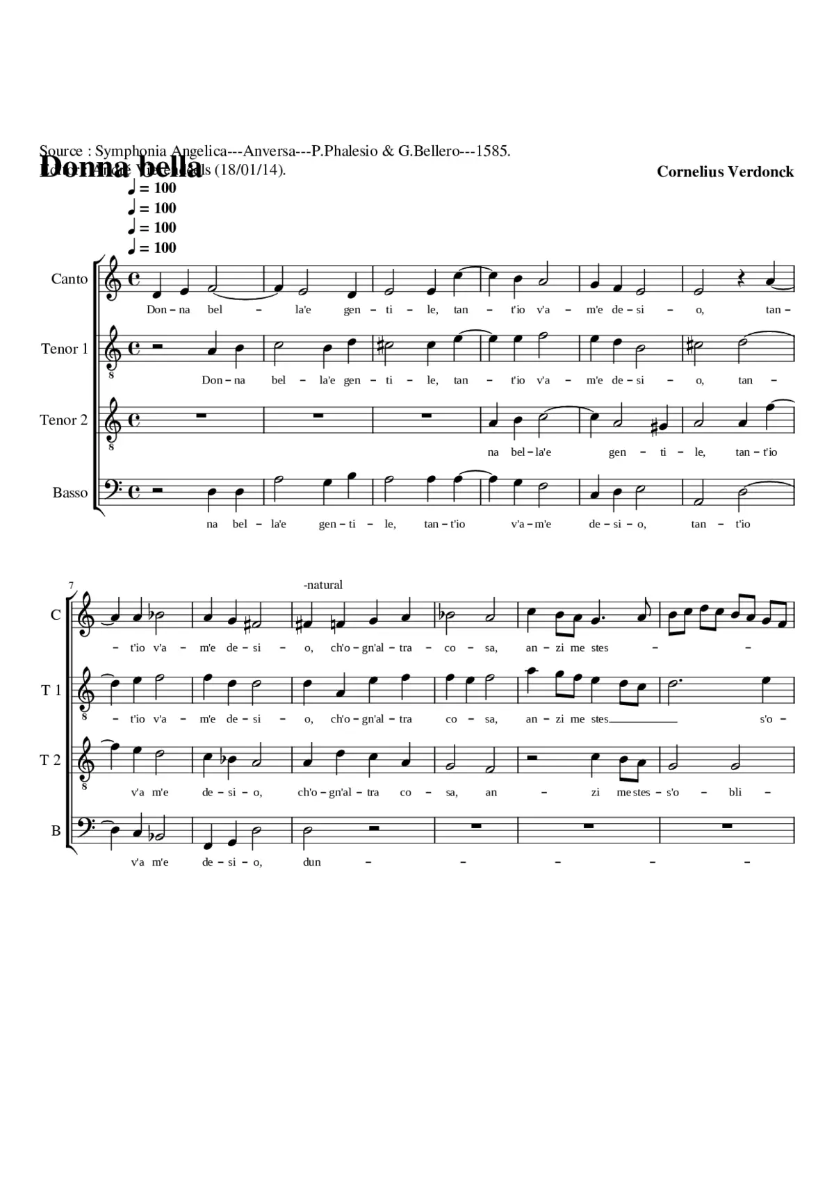 Donna bella - Page 1