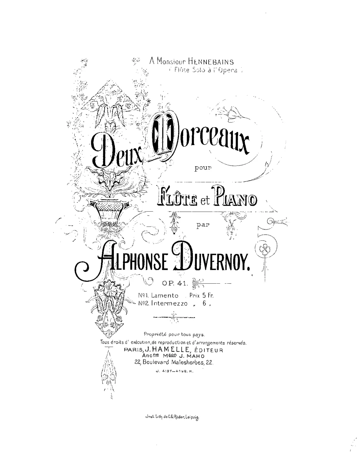 2 Morceaux for Flute and Piano - Page 1