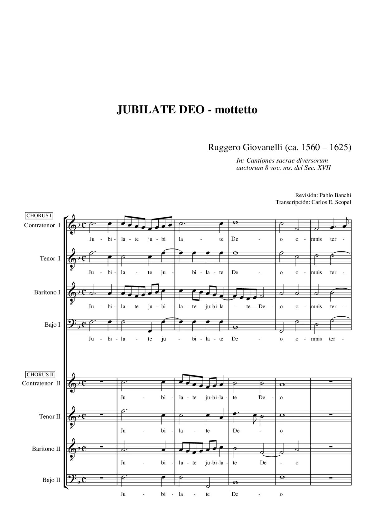 Jubilate Deo - Page 1