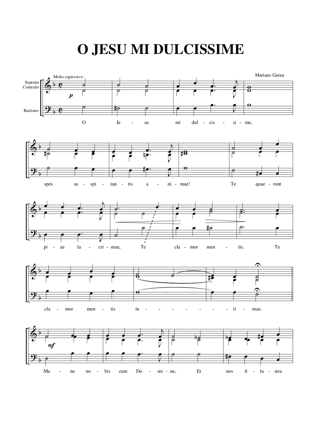 Jesu mi dulcissime - Page 1
