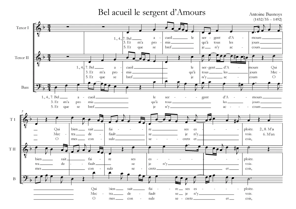 Bel acueil le sergent d'Amours - Page 1