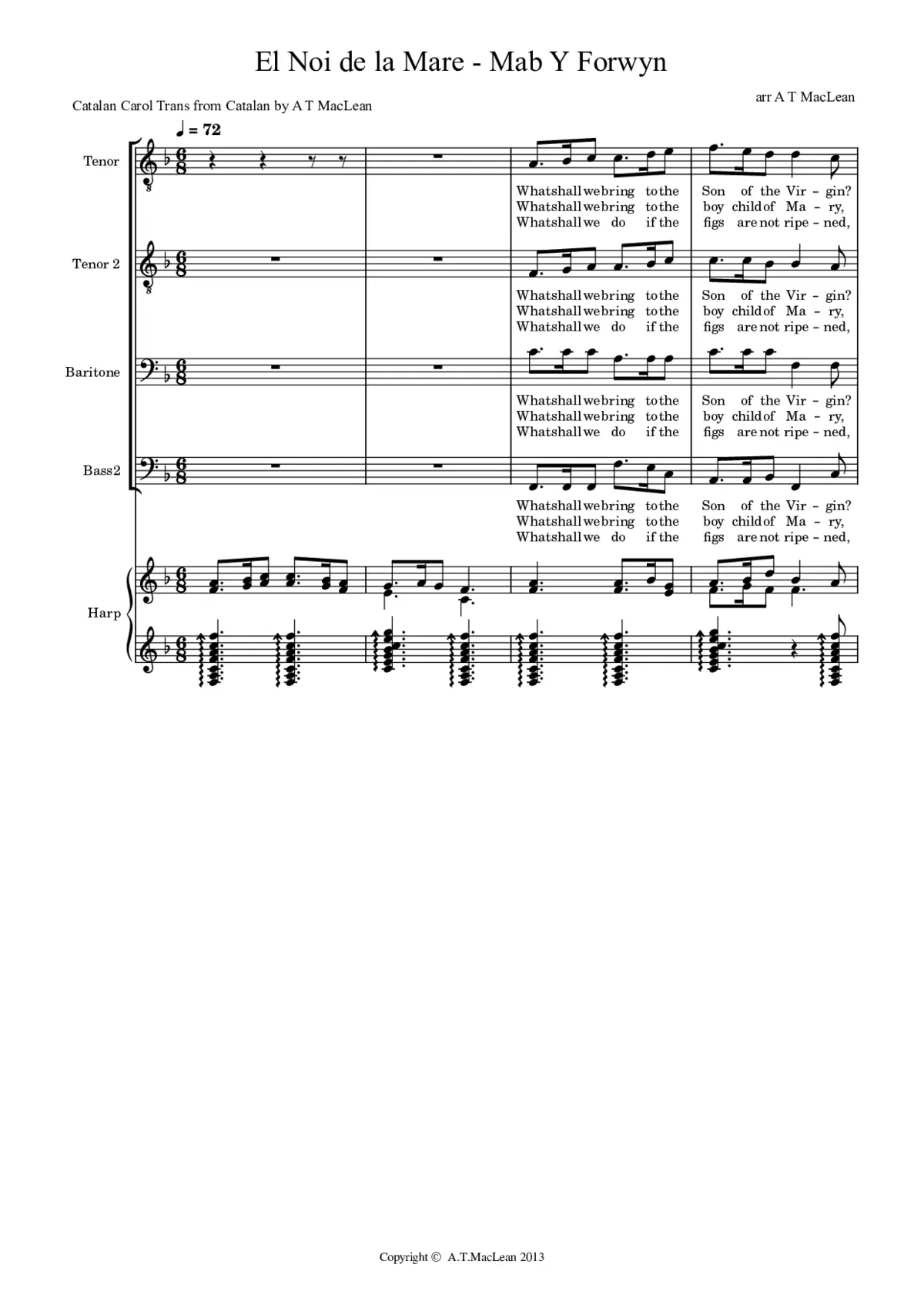 El Noi de la Mare - Mab Y Forwyn - Page 1