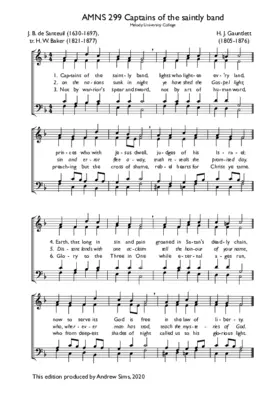 Captains of the saintly band