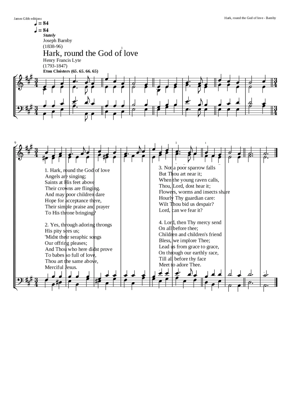 Hark round the God of love - Page 1