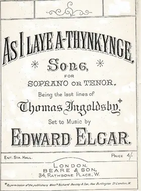 As I laye a-thynkynge