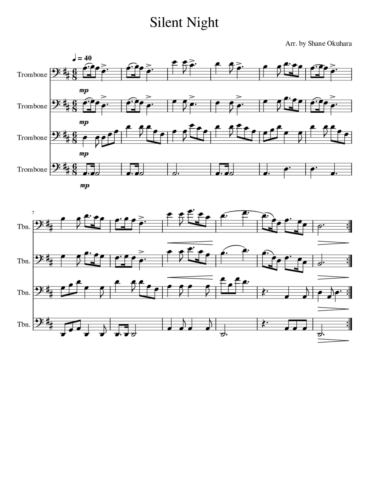 silent night holy night - Page 1