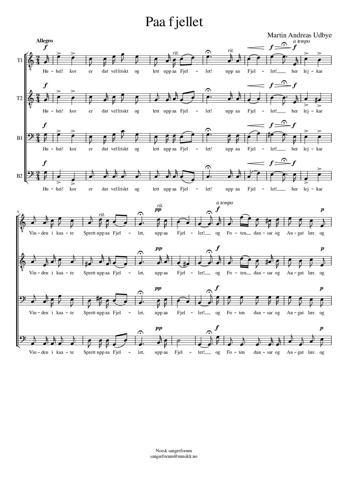 Paa fjellet - Page 1