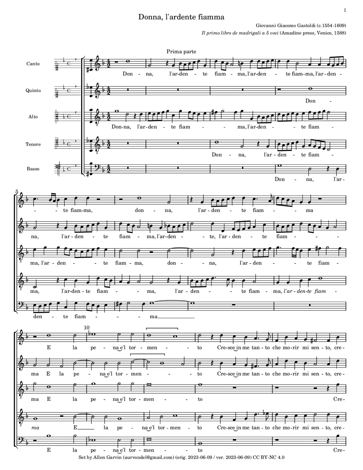 Donna, l'ardente fiamma - Page 1