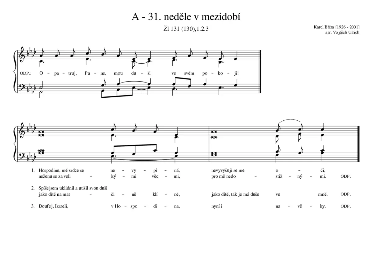 A - 31. neděle v mezidobí - Page 1