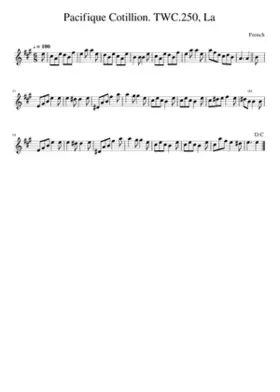 Pacifique Cotillion. TWC.250 La
