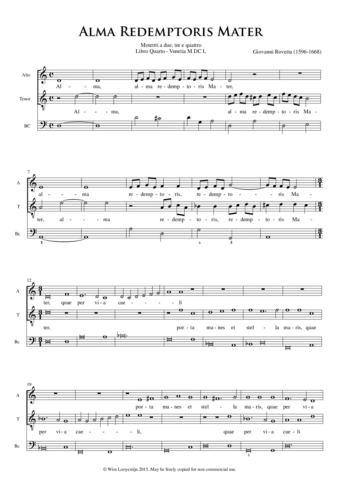 Alma Redemptoris Mater a 2 - Page 1