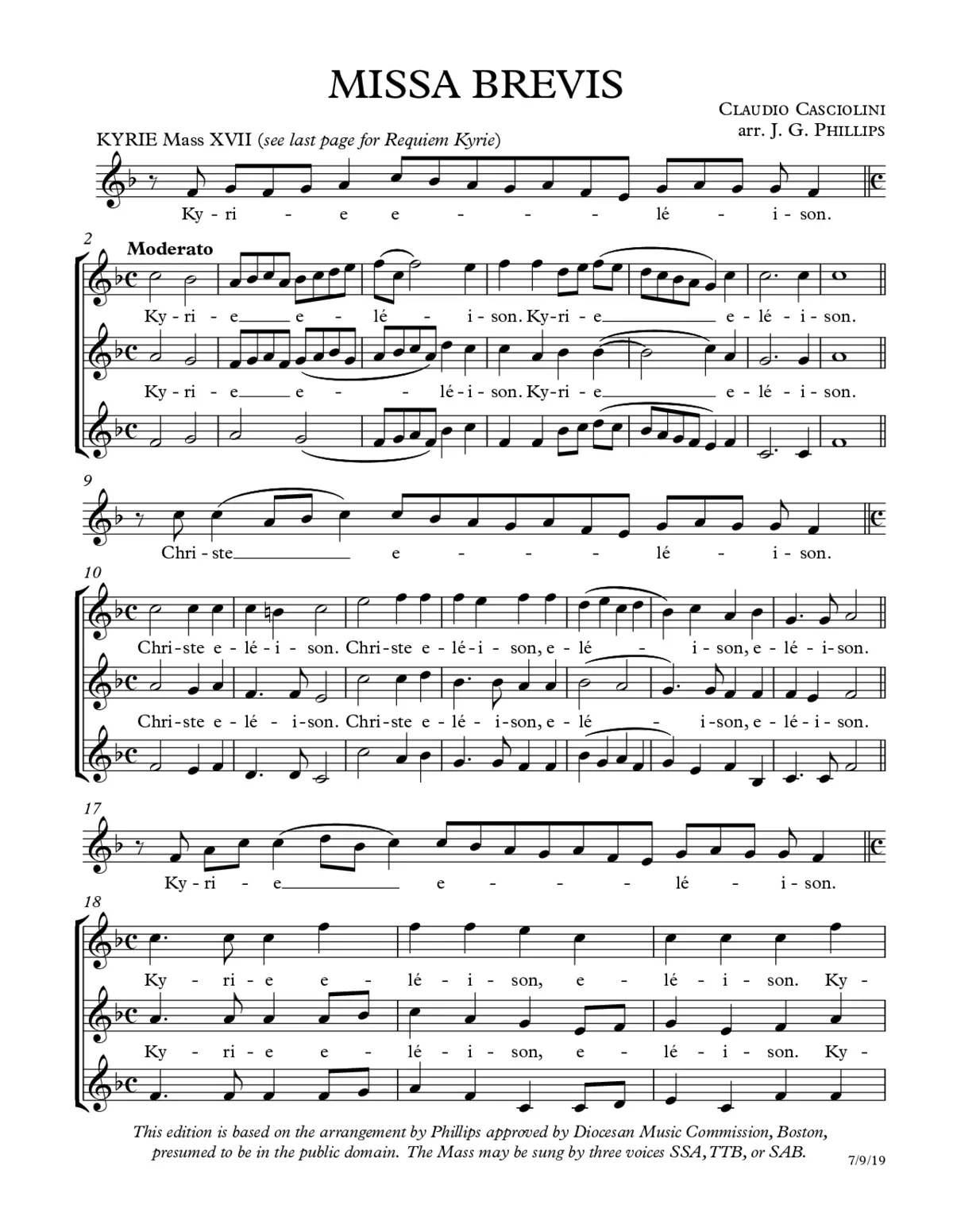 Missa brevis - Page 1