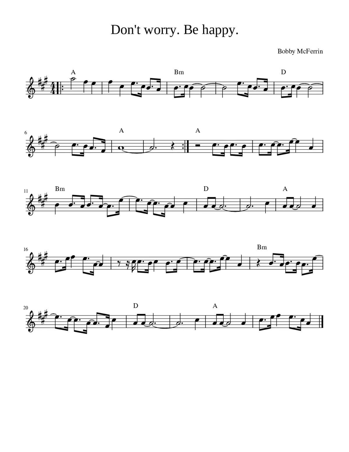 Don't worry be happy - Page 1