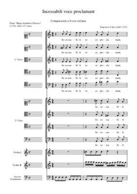 Incessabili voce proclamant