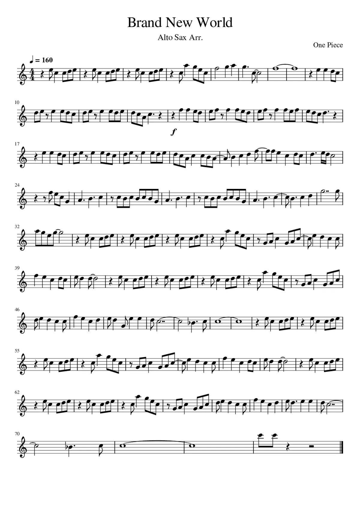 Brand New World - One Piece - Page 1