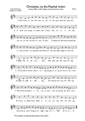 Victimae paschali laudes