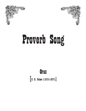 Proverb song
