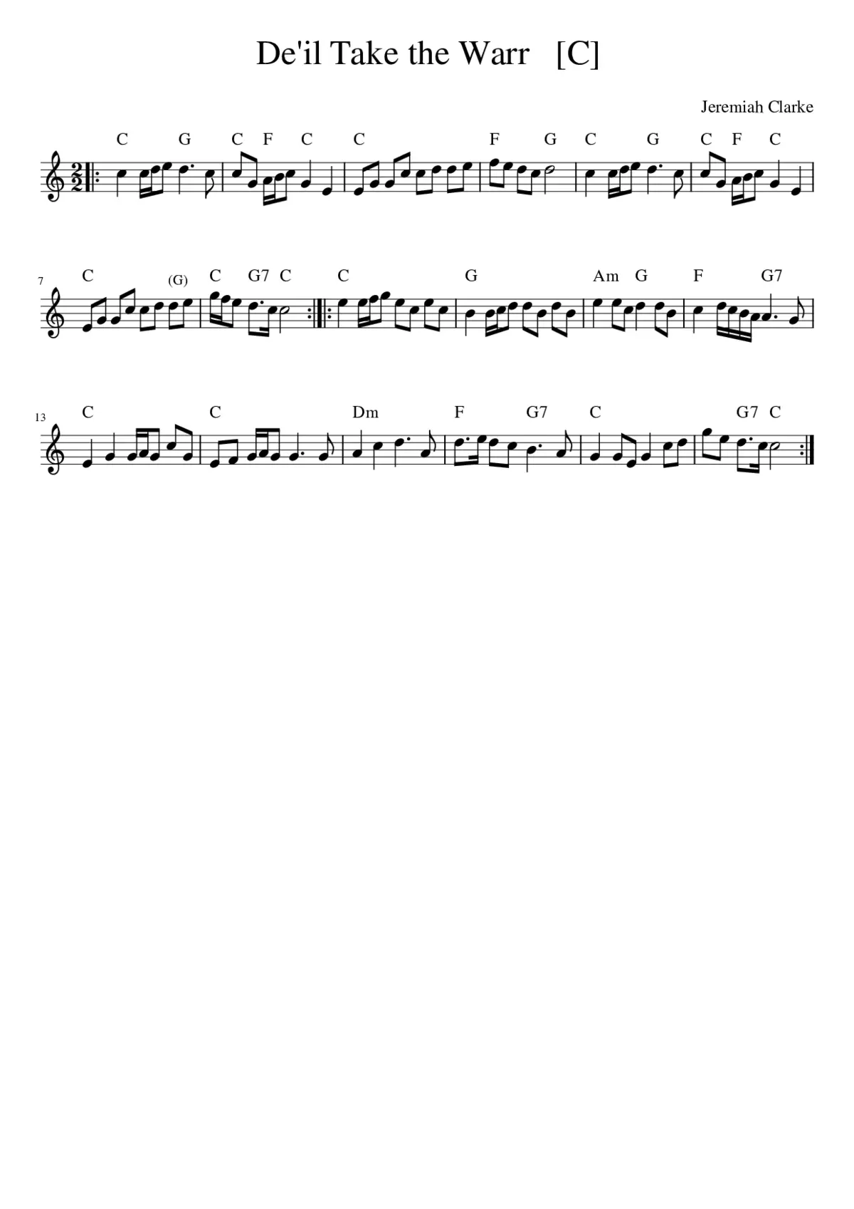 De'il Take the Warr - Page 1