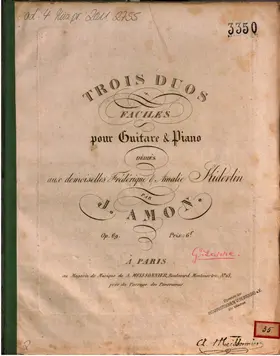 3 Duos for Guitar and Piano