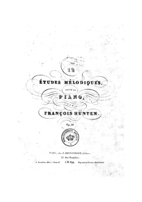 12 Études mélodiques pour le piano